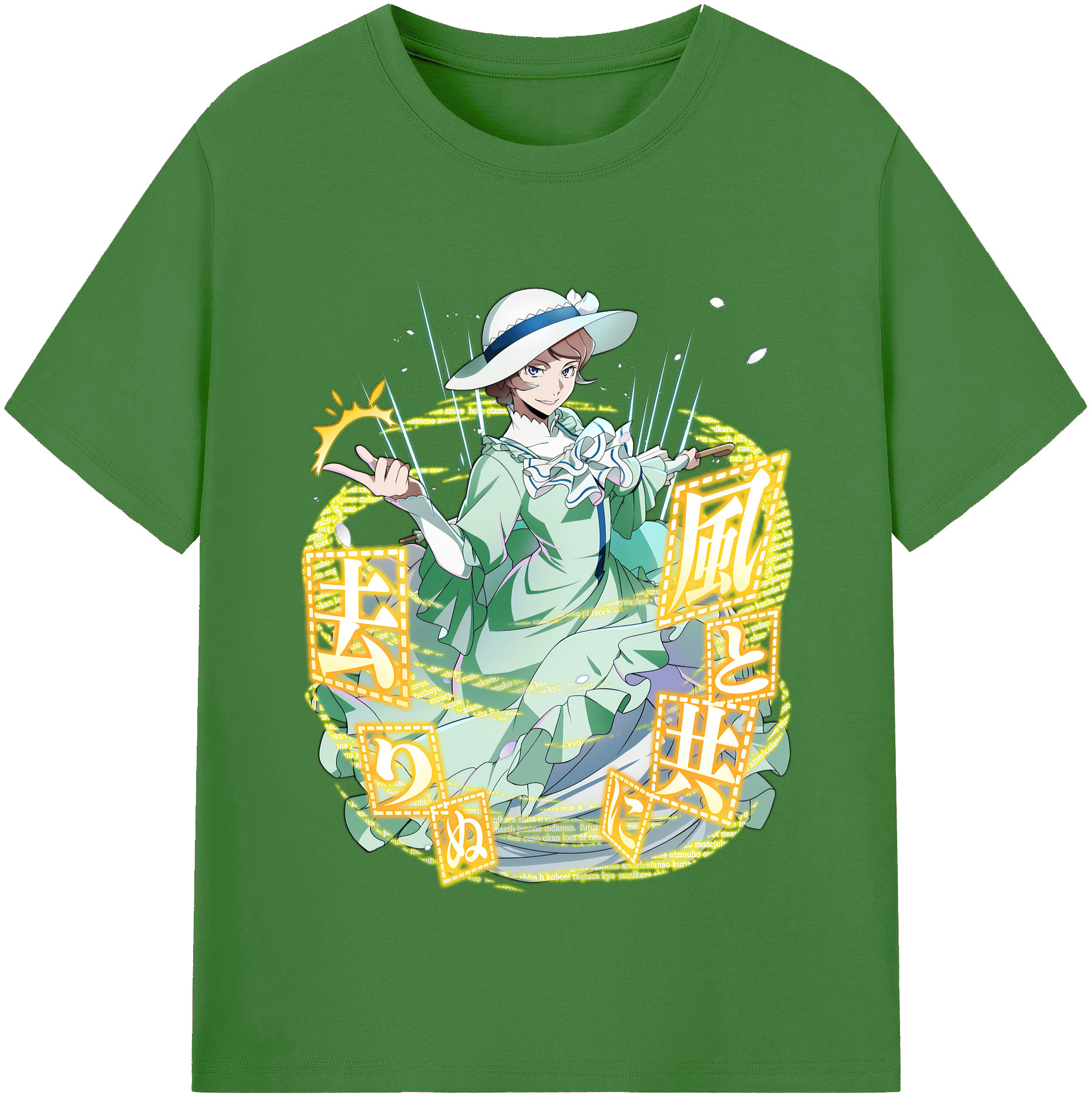 （画像用） 文豪ストレイドッグス Bungo Stray Dogs レディースカジュアルプリントTシャツ（綿100％）